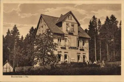 Ak Bockswiese Goslar im Harz, Haus Waldfrieden