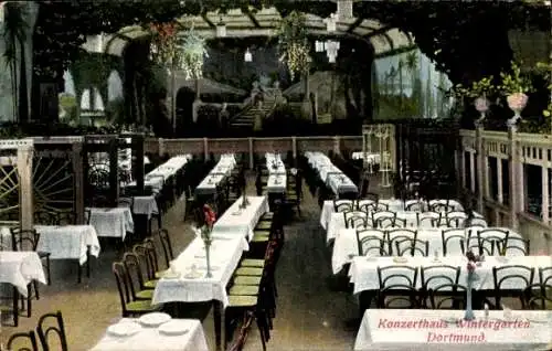 Ak Dortmund im Ruhrgebiet, Konzerthaus Wintergarten, Brückstraße, Inh. Ewald Risse