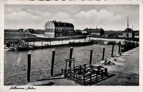 Ak Insel Pellworm Nordfriesland, Hafen