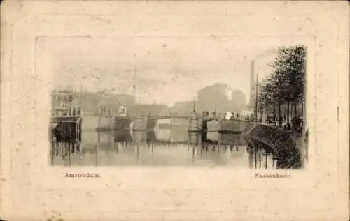 Passepartout Ak Amsterdam Nordholland Niederlande, Nassaukade