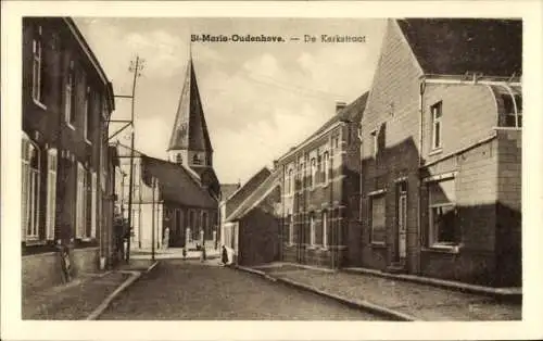 Ak St-Maria-Oudenhove, De Kerkstraat