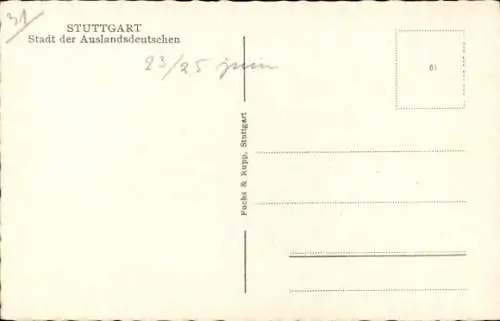 Ak Stuttgart in Württemberg, Neues Schloss