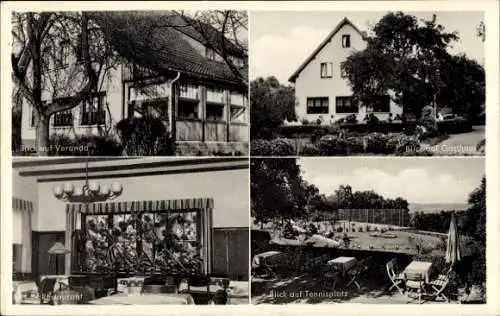 Ak Obernkirchen in Schaumburg, Gast- und Pensionshaus Alte Bückeburg, Veranda, Restaurant