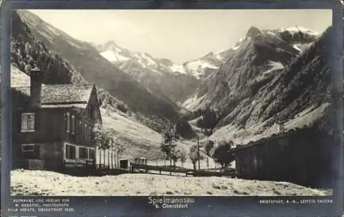 Ak Spielmannsau Oberstdorf im Oberallgäu, Villa Höfats