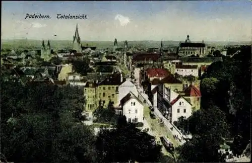 Ak Paderborn in Nordrhein Westfalen, Totalansicht