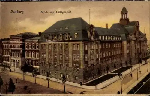 Ak Duisburg im Ruhrgebiet, Land- und Amtsgericht