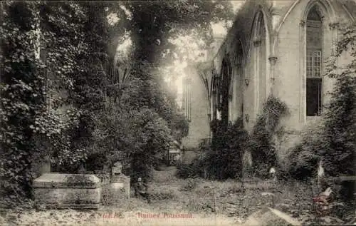 Ak Angers Maine et Loire, Ruines Poussaint