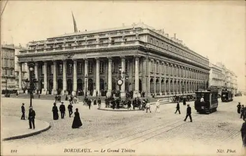 Ak Bordeaux-Gironde, Grand Théâtre