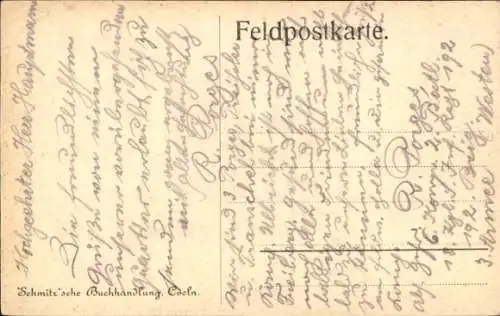 Ak Rethel Ardennes, Feldzug 1914-1915, zerschossene Mühle