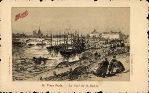 Künstler Ak Fraipont, G., Paris I, Le Quai de la Rapée