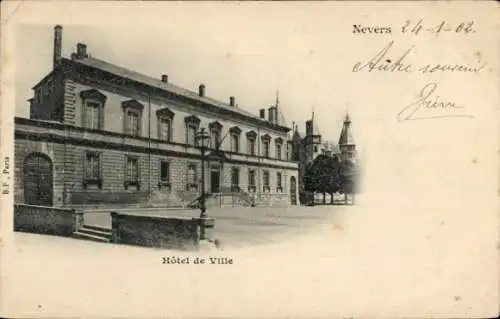 Ak Nevers Nièvre, Rathaus