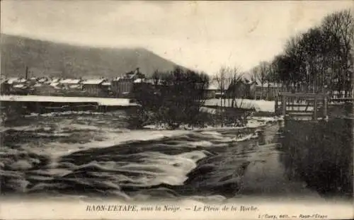 Ak Raon l’Étape Lorraine Vosges, Plein de la Roche