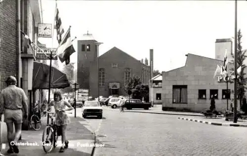 Ak Oosterbeek Renkum Gelderland, Dt. Kirche und Post