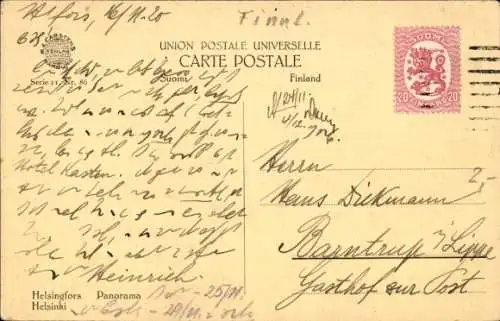 Ak Helsinki Helsingfors Finnland, Panorama