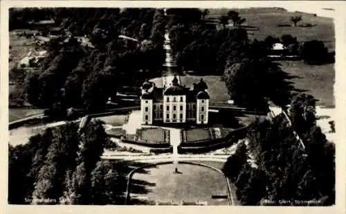 Ak Stockholm Schweden, Schloss, Luftbild