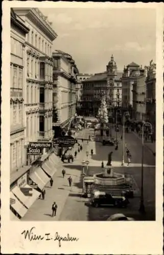 Ak Wien 1 Innere Stadt, Graben, Brunnen