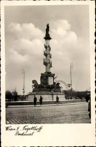 Ak Wien 2 Leopoldstadt, Tegetthoffdenkmal