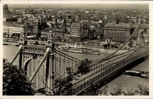 Ak Budapest Ungarn, Elisabethbrücke