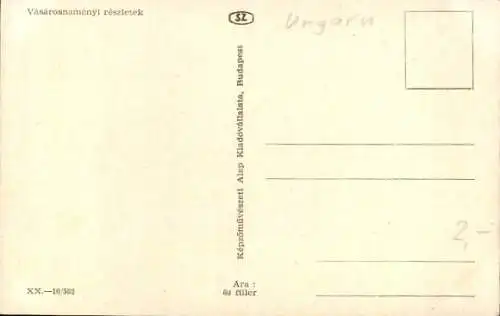 Ak Budapest Ungarn, Straßenpartie, Geschäft, Allee