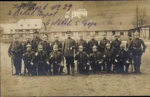 Foto Ak Deutsche Soldaten in Uniformen, Inf. Rgt. 29, Trier