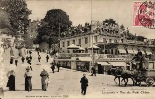 Ak Lausanne Kanton Waadt, Rue du Petit Chêne