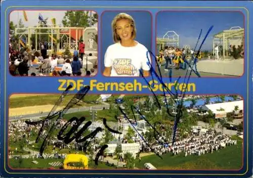 Ak Schauspielerin Ilona Christen, ZDF Fernsehgarten auf dem Lerchenberg, Autogramm