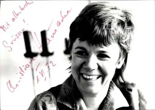 Ak Schauspielerin Christiane Hamacher, Portrait, Autogramm