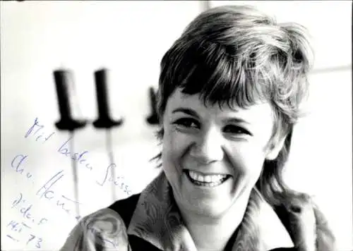 Ak Schauspielerin Christiane Hamacher, Portrait, Autogramm