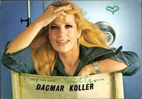 Ak Schauspielerin und Sängerin Dagmar Koller, Portrait, Autogramm