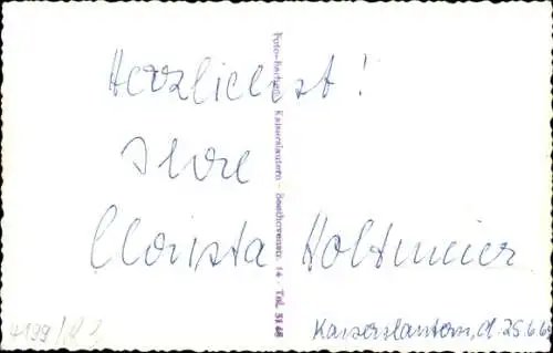 Ak Schauspielerin Christa Holtmeier, Szene, Autogramm, 1964