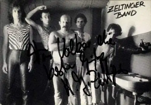 Ak Schauspieler und Sänger Zeltiner Band, Portrait, Autogramm