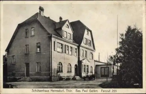 Ak Hermsdorf in Thüringen, Schützenhaus