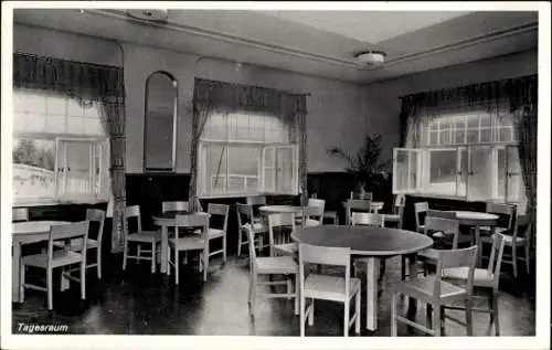 Ak Karpacz Krummhübel Riesengebirge Schlesien, Haus Brandenburg, Tagesraum