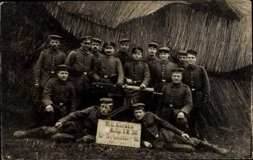 Foto Ak Deutsche Soldaten in Uniformen, 12. Komp. I. R. 30