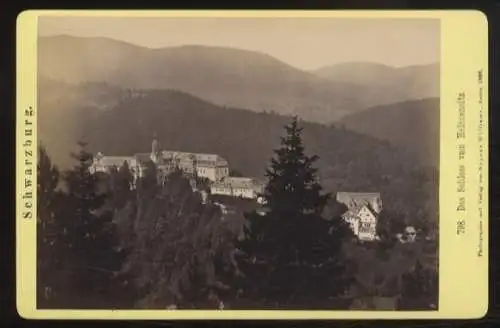 Cabinet Foto Schloß Schwarzburg vom Helenensitz