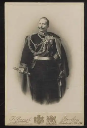 Cabinet Foto Kaiser Wilhelm II. von Preußen