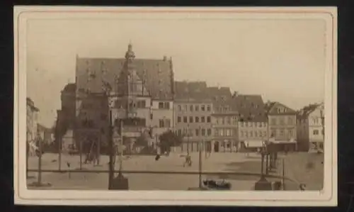 CdV Foto Schweinfurt, Marktplatz mit Rathaus