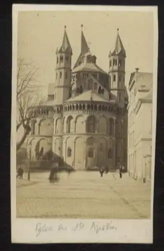 CdV Fotografie Abbildung romanische Kirche St. Aposteln in der Innenstadt von Köln