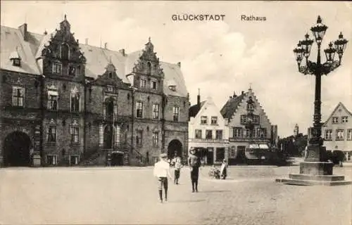 Ak Glückstadt an der Elbe, Rathaus