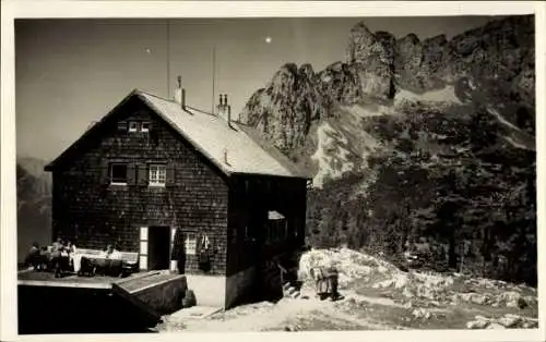 Ak Maurach Eben am Achensee Tirol, Erfurter Hütte, Sonnwendgebirge