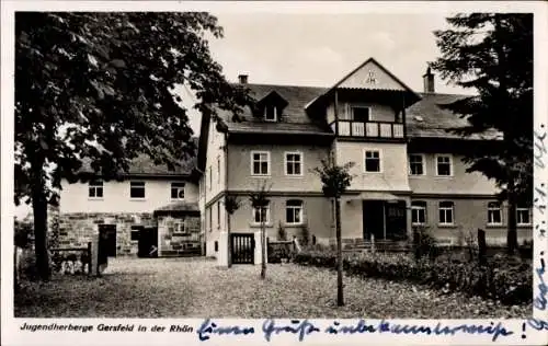 Ak Gersfeld in der Rhön, Jugendherberge, Außenansicht