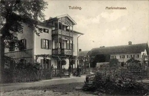 Ak Tutzing in Oberbayern, Marienstraße