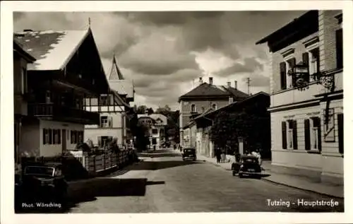 Ak Tutzing am Starnberger See Oberbayern, Hauptstraße