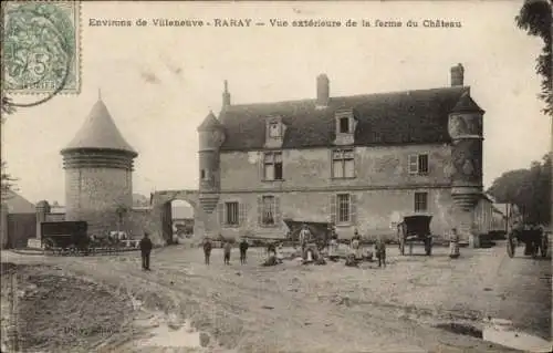 Ak Raray Oise, Außenansicht der Château-Farm