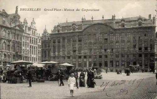 Ak Bruxelles Brüssel, Großer Marktplatz