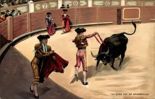 Ak Bullfight, Ein gutes Paar Banderillas