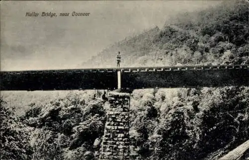 Ak Coonoor Indien, Kullar Bridge