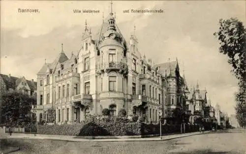 Ak Hannover in Niedersachsen, Villa Waldersee, Hohenzollernstraße