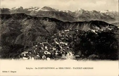 Ak Fort National Algerien, Kabylei, Gesamtansicht