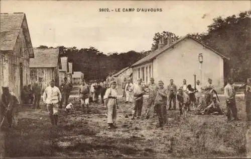 Ak Auvours Champagné Sarthe, Le Camp